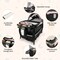 Babyjoy Pack & Play Baby Diaper Changing Table 4 in 1 Portable Foldable with Mattress Carrying Bag Black/Grey/Black+Pink
